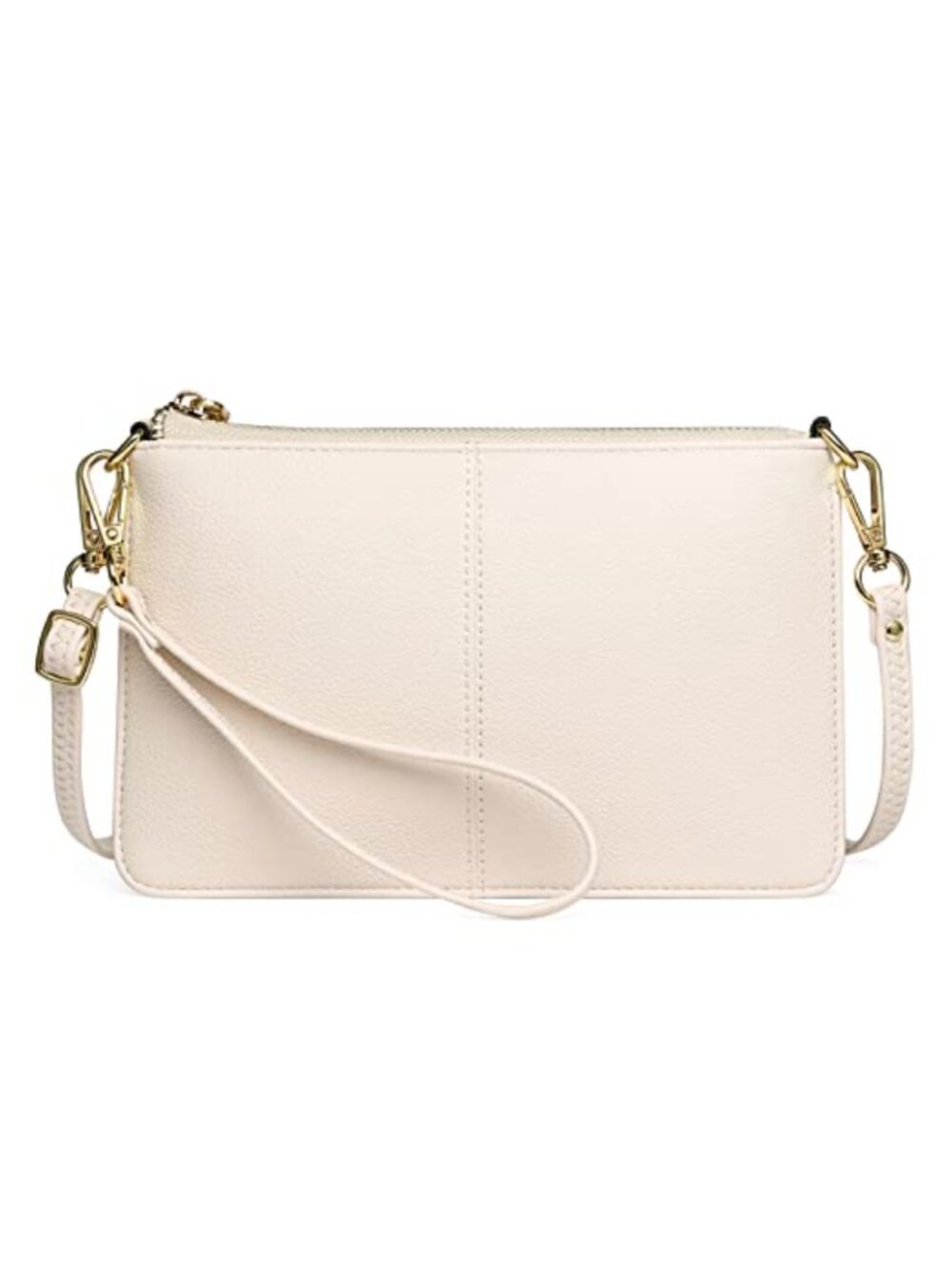 Leather Wristlet Crossbody Bag with RFID Card Slots